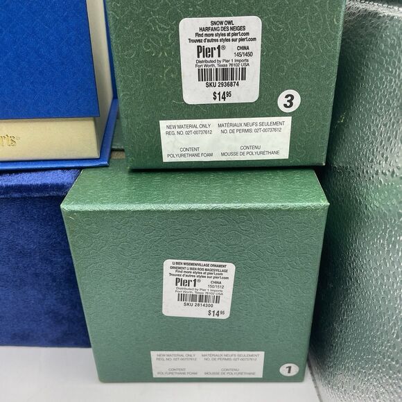 Pier 1 Imports Bundle Of 5 Ornaments And 1 Ornament Hanger - Christmas Holiday - Picture 8 of 10